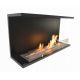 InFire - Built-in BIO fireplace 100x50 cm 3kW black
