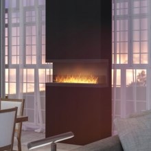 InFire - Built-in BIO fireplace 120x50 cm 5kW black