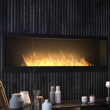 InFire - Built-in BIO fireplace 150x50 cm 4,2kW black