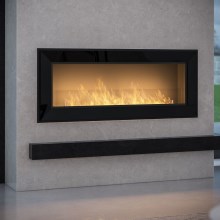 InFire - Built-in BIO fireplace 49x120 cm 3kW black