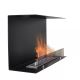 InFire - Built-in BIO fireplace 80x45 cm 3kW black