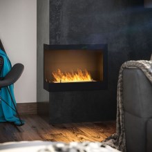 InFire - Corner BIO fireplace 45x60 cm 3kW black