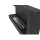 InFire - Corner BIO fireplace 45x90 cm 3kW black