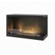 InFire - Corner BIO fireplace 80x45 cm 3,5kW black