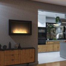InFire - Wall BIO fireplace 100x56 cm 3kW black
