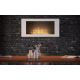 InFire - Wall BIO fireplace 100x56 cm 3kW white