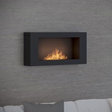 InFire - Wall BIO fireplace 44x91 cm 3kW black