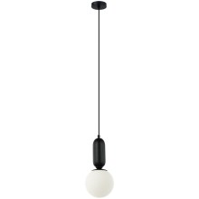 ITALUX - Chandelier on a string ALDEVA 1xE27/40W/230V d. 15 cm black