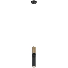 ITALUX - Chandelier on a string ISIDORA 1xGU10/25W/230V black/bronze