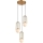 ITALUX - Chandelier on a string MATTY 3xE27/40W/230V gold