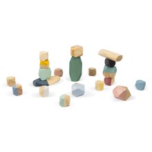 Janod - Wooden blocks SWEET COCOON 20 pcs stones