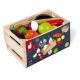 Janod - Wooden box with fruits and vegetables