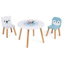Janod - Wooden table with chairs