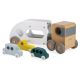 Janod - Wooden truck with cars BOLID