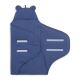 Jollein - Cotton swaddle blanket BASIC STRIPE 100x105 cm Jeans Blue