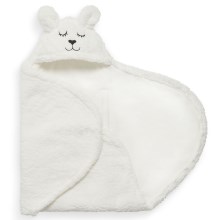 Jollein - Swaddle blanket fleece Bunny 100x105 cm Off White