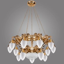 Kemar OW150 - Chandelier OURO EAGLE 15xE27/60W/230V + 6xE27/100W/230V