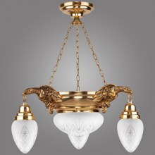Kemar OW30 - Chandelier OURO EAGLE 3xE27/60W + 1xE27/100W/230V
