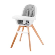 KINDERKRAFT - Baby dining chair 2in1 TIXI grey