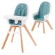 KINDERKRAFT - Baby dining chair 2in1 TIXI turquoise