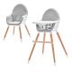 KINDERKRAFT - Baby dining chair FINI grey/white