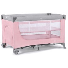 KINDERKRAFT - Travel crib LEODY pink
