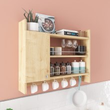 Kitchen wall shelf KNERR 65x85 cm beige