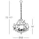 Kolarz 960.88+4 - Crystal chandelier on a chain VALERIE 12xE14/40W/230V