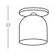 Kolarz A1352.11.Gr - Surface-mounted chandelier NONNA 1xE27/60W/230V oak/white/grey