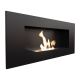 Kratki - Built-in BIO fireplace 40x90 cm 2kW black