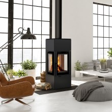Kratki - Steel fireplace 8kW 150mm
