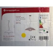 Lampenwelt - LED RGBW Dimmable chandelier on a string ARTHUR 1xE27/10W/230V Wi-Fi