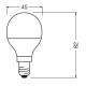 LED Antibacterial bulb P40 E14/4,9W/230V 6500K - Osram