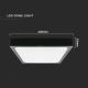 LED Bathroom ceiling light LED/30W/230V 3000K IP44 black
