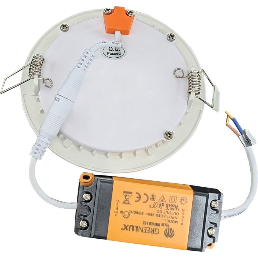 LED Bathroom recessed light VEGA LED/6W/230V 3800K d. 11,8 cm IP44 snow white