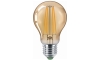 LED Bulb CLASIC AMBER A60 E27/9W/230V 2200K - Brilagi