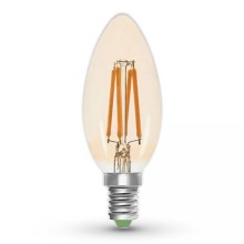 LED Bulb CLASIC AMBER C35 E14/5W/230V 2200K -  Brilagi