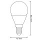 LED Bulb G45 E14/3,5W/230V 3000K