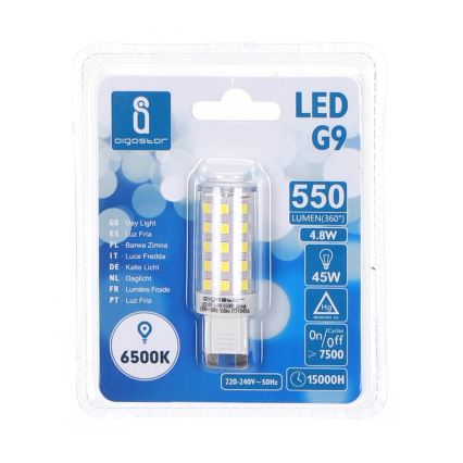 LED Bulb G9/4,8W/230V 6500K - Aigostar