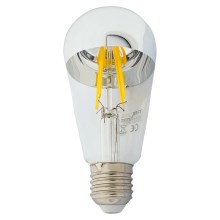 LED Bulb with a mirror spherical cap DECOR MIRROR ST64 E27/8W/230V 4200K silver