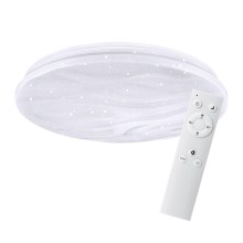 LED Ceiling dimming light with remote control WAVE LED/30W/230V