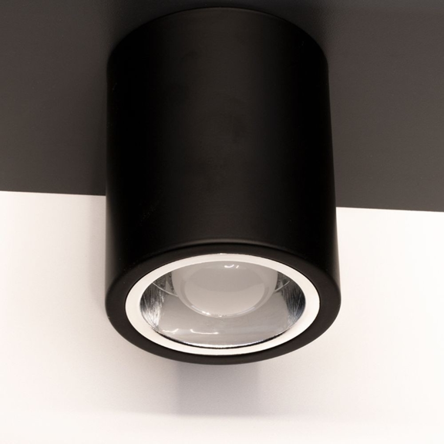 LED Ceiling light JUPITER 1xE27/6W/230V 120x98 mm black