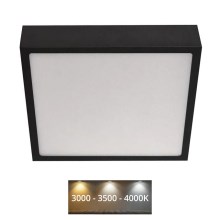 LED Ceiling light NEXXO LED/21W/230V 3000/3500/4000K 22,5x22,5 cm black