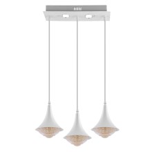 LED chandelier 3xLED/9W/230V white