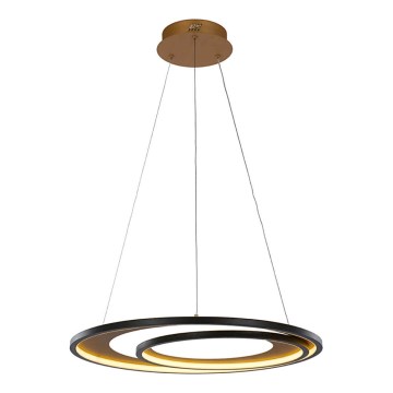 LED Chandelier on a string CRYPTIC LED/45W/230V black/gold