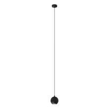 LED Chandelier on a string MIDWAY 1xGU10/6,5W/230V black