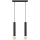 LED Chandelier on a string TUBA 2xE27/60W/230V black