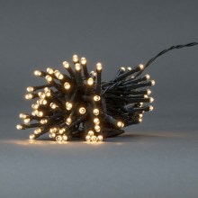 LED Christmas outdoor chain 48xLED/7 functions/3xAA 4,1m IP44 warm white