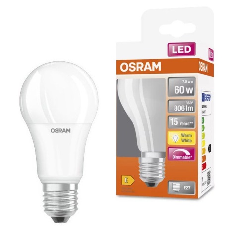 høste Algebraisk sokker LED Dimmable bulb A60 E27/7W/230V 2700K - Osram | Lamps4sale
