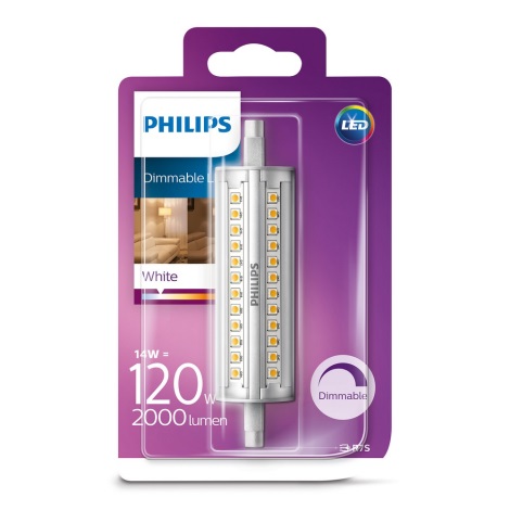 LED Dimmable bulb Philips R7s/14W/230V 3000K 118 mm